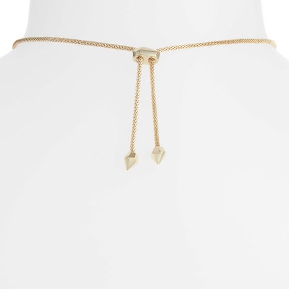 NEW Kendra Scott Inez 14K Gold Plated Pendant Necklace in Berry Illusion - Picture 4 of 5